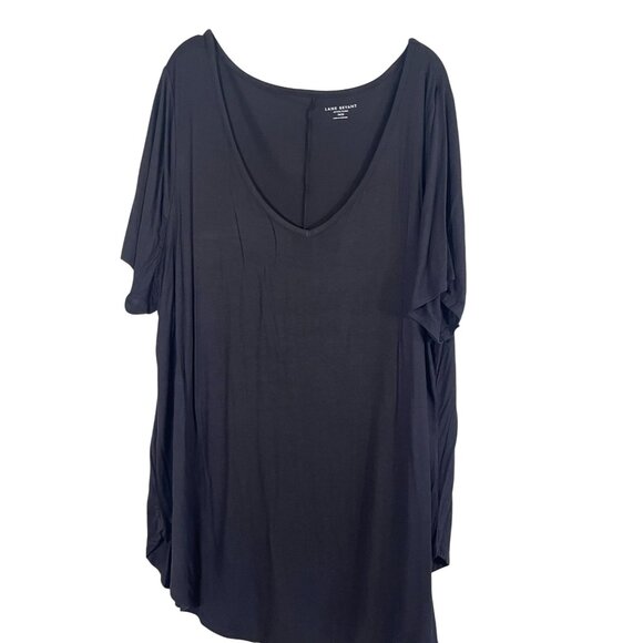 Lane Bryant Tops - Lane Bryant Top Women 26 Black Tshirt Active Sporty Neutral Minimalist Capsule